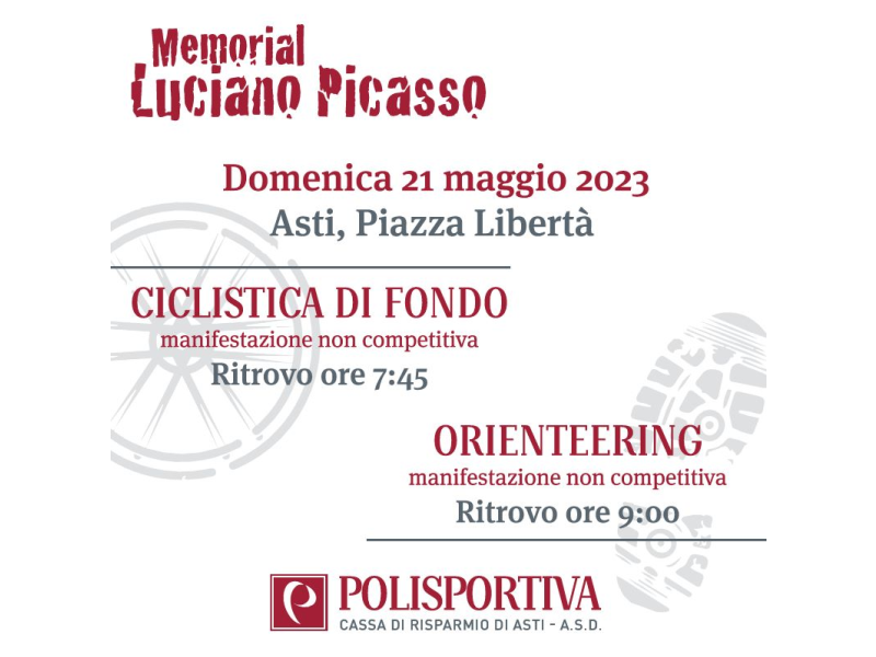 Traccia gpx percorso Manifestazione Ciclistica di Fondo 21 maggio 2023 - Memorial Luciano Picasso